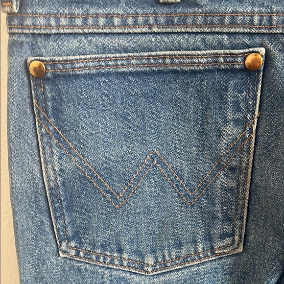 Wrangler Blue Straight Jeans Classic Style western - Picture 3 of 8